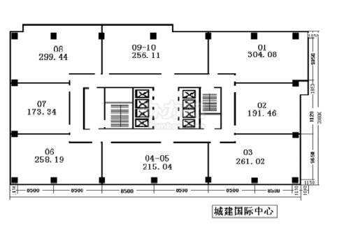 城建国际中心平面图